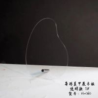 日式美甲透明亚克力展示色板甲油胶展示架不规则高透色卡打版相框 透明展示板1# 单独展示板