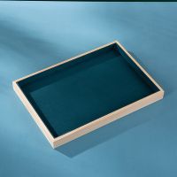 新款饰品托盘耳环首饰耳饰饰品展示台货架展示架多功能首饰品盘子 空盘(绿色)