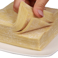 馄饨皮云吞皮超薄儿童新鲜耐煮全蛋家商用碱水脆面皮大小混沌皮 9*9cm 超薄 1斤