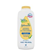 强生婴儿天然玉米爽身粉140g新生儿童宝宝痱子粉不含滑石粉带粉扑 玉米爽身粉[1盒]