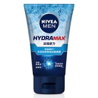 妮维雅洗面奶男士专用控油补水保湿去黑头清爽学生深层清洁洁面乳 水活深透晶露100g