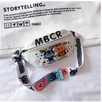 卡通腰包女潮ins街头可爱帆布小包斜挎女包日系原宿新款2021胸包 (小款)Anpan 关注店铺送精美礼品