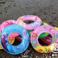 儿童腋下圆形游泳圈玩水玩具汽车海底总动员爱莎公主男孩女孩泳圈 女孩款图案颜色随机 60#(适合2-4岁)