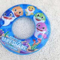 小猪佩琪游泳圈儿童男女小孩腋下加厚救生圈宝宝浮圈安全环保充气 厚款鲨鱼宝宝(不带把手) 60CM(25-45斤左右)