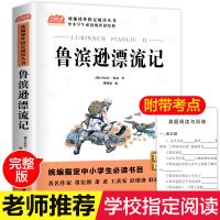 鲁滨逊漂流记汤姆索亚历险记爱丽丝尼尔斯六年级必读小学生课外书 鲁滨逊漂流记(带考点)