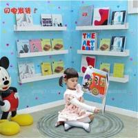 墙上书架书刊架杂志架奖杯架幼儿园图书架儿童绘本架置物架收纳柜 长度40cm*内径深度9cm