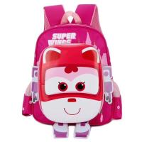 超级飞侠卡通书包幼儿园宝宝3-6岁男女童小学生背包儿童双肩背包 粉色小飞侠[即送贴纸] 涤纶