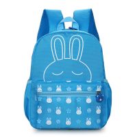 儿童书包幼儿园书包男女童中大小班女孩公主卡通可爱宝宝双肩背包 货号:8877-小兔-天蓝色