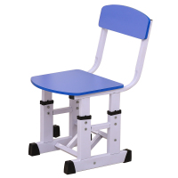 儿童学习椅写字椅学习写字书桌台作业桌配套的椅子课桌家用可升降 蓝色 封边款