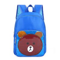 儿童书包男女童幼儿园书包韩版可爱男女孩大中小班宝宝双肩背包包 鑫诺小熊-宝蓝