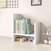 书架简易桌上置物架儿童组合书桌面收纳学生用宿舍小书架简约现代 单个书架 白色