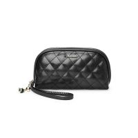 稻草人钱包女2021新款时尚长款拉链皮夹手拿包女小包大容量零钱包 黑色