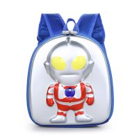 奥特曼儿童小书包幼儿园小班背包可爱韩版卡通男女童宝宝双肩包包 奥特曼蓝色