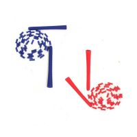 竹节跳绳儿童小学生中考体育专用女士减肥燃脂可调节绳子健身器材 升级[2.8m硬珠]蓝色或粉色