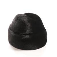 仿整水貂皮帽子秋冬季中老年男士户外老头帽皮草貂皮雷锋棉帽 加强版法式黑色 M(56-58cm)