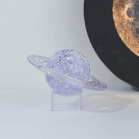 拼装星球宇宙模型3D立体水晶积木拼图DIY成人手工摆件生日礼物 银河白[3D材料包]