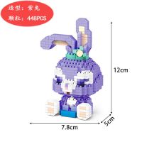 微颗粒拼装积木玩具儿童益智发光宇航员成人拼图创意礼物男孩摆件 星黛兔兔航天