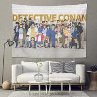 名侦探柯南动漫周边背景布工藤新一房间宿舍挂布基德卧室床头墙布 名侦探柯南1 小号宽1米*70厘米(不送灯)