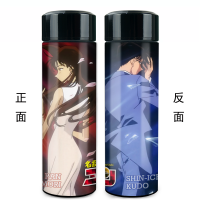 动漫周边名侦探柯南保温杯 小兰怪盗基德不锈钢水杯子带滤网茶杯 柯南1 平头盖款 350ML(内胆304钢)