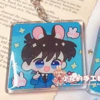 名侦探柯南快新亚克力挂件钥匙扣动漫周边工藤新一黑羽快斗 工藤新一6cm滴胶挂件