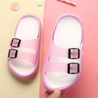 宝宝浴室拖鞋儿童夏季外穿凉拖鞋2岁防滑婴幼儿男小孩女童居家鞋 2001粉色 24/25码内长约15.5厘米