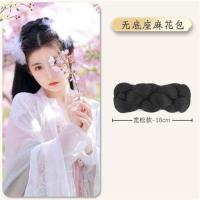 古装汉服假发一体式发箍发髻丸子头饰女古风垫发包懒人全头套式 无底座麻花包