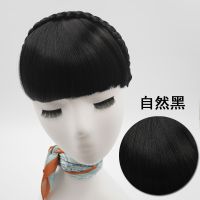 假发女假刘海发箍辫子齐刘海假发片隐形无痕假流海仿真发头帘逼真 自然黑 单辫刘海