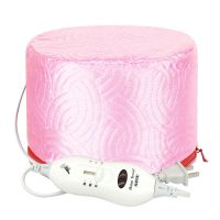 发膜加热帽焗油帽家用染发烫发蒸发电热帽头发护理电帽子发廊专用 粉色三档 基础款