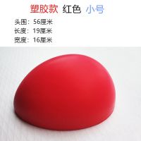 手钩头模手勾工具手织假发支架发块底网修补制作大小号通用模特头 红色小号手勾头模