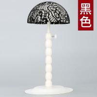 补发块支架假发支撑架白色蕾丝支架托可调节高度搁置架子假发支架 黑色