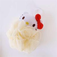 名创优品三丽鸥沐浴球miniso可爱玉桂狗海绵清洁护理搓澡巾沐浴 沐浴球 hellokitty