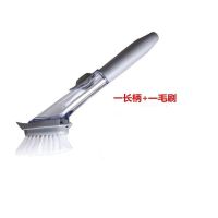 刷锅神器厨房清洁刷刷锅刷子洗锅刷海绵刷洗锅神器自动加液洗锅刷 新款液压刷(长柄+1毛刷头)
