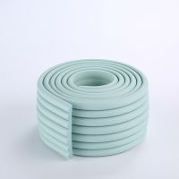 宿舍床婴儿床防撞条儿童楼梯梯子扶手防护防磕碰海绵泡沫保护条 浅蓝色 W型2米-3M满背胶 免贴