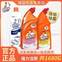 威猛先生洁厕液洁厕厕所马桶除垢除臭除菌蓝泡清洁剂1680g家庭装 600g*2瓶+480g*1瓶