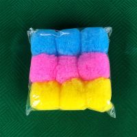 自动麻将机清洁球清洗麻将机神器球球降噪音棉球麻将馆专用清洗球 彩色大球[9个]1包