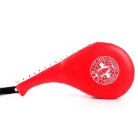 散打跆拳道脚靶儿童训练脚靶鸡腿靶响靶家用拳击双飞手靶脚靶踢靶 联盟款(红) 普通踢(单个)