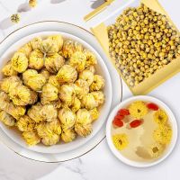 桐乡特级胎菊王杭白菊花茶叶熬夜清热去火天然正宗野菊花组合花茶 胎菊50克袋装