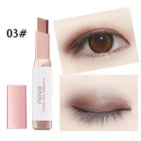 NOVO眼影双色眼影棒高光卧蚕笔防水防汗珠光大地色一抹成型笔眼妆 唯弥#3#豆沙色