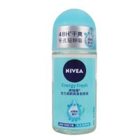 妮维雅活力清新爽身走珠液50ml 止汗香体露收细毛孔新老包装混发 1瓶装