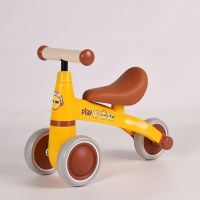 儿童平衡车无脚踏1到3岁2学步车宝宝玩具三轮车溜溜滑步车滑行车 富贵黄