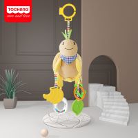 新生儿卡通动物风铃婴儿车挂毛绒玩具布艺可爱床挂床绕0-3-6个月 牙胶挂件乌龟