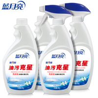 蓝月亮油污克星500g*4 姜花香抽油烟机清洗剂去重油污免拆洗厨房