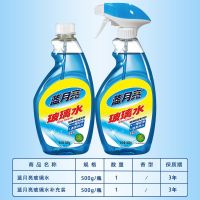 蓝月亮玻璃水 汽车瓷砖玻璃清洁剂去污剂500g瓶+瓶补防尘透亮 500瓶+500瓶补
