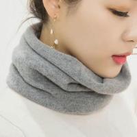 围脖女学生韩版可爱护颈椎脖套脖子套护颈圈冬季套头男款羊绒围巾 浅灰色