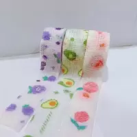 新疆手指绷带可爱护指弹力绷带自粘手指绑带防起茧高颜值胶带 三卷水蜜桃葡萄牛油果 独立包装