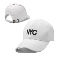 2021新韩版刺绣字母帽春夏秋男女百搭棒球帽户外休闲遮阳防晒帽子 NYC白 53-63