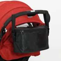 婴儿手推车挂包妈妈出行背包拎包儿童用品收纳包出行包妈咪袋 圆形黑色挂包(可挂/拎/背包)纯黑色