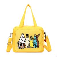 新款时尚妈咪包便携宝妈带娃外出小号斜挎手提单肩轻便可爱母婴包 黄色河马 普通版