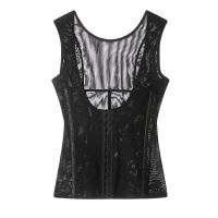 卡卡原版塑身衣U型束腰背心产后瘦身收小肚子强力收腹上衣女 黑色袋装(实惠选它) S(建议100斤内)