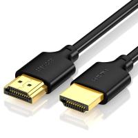 分创者hdmi细线2.0版4K电视机顶盒视频线0.5米电脑接投影仪数据线 黑色 0.5米